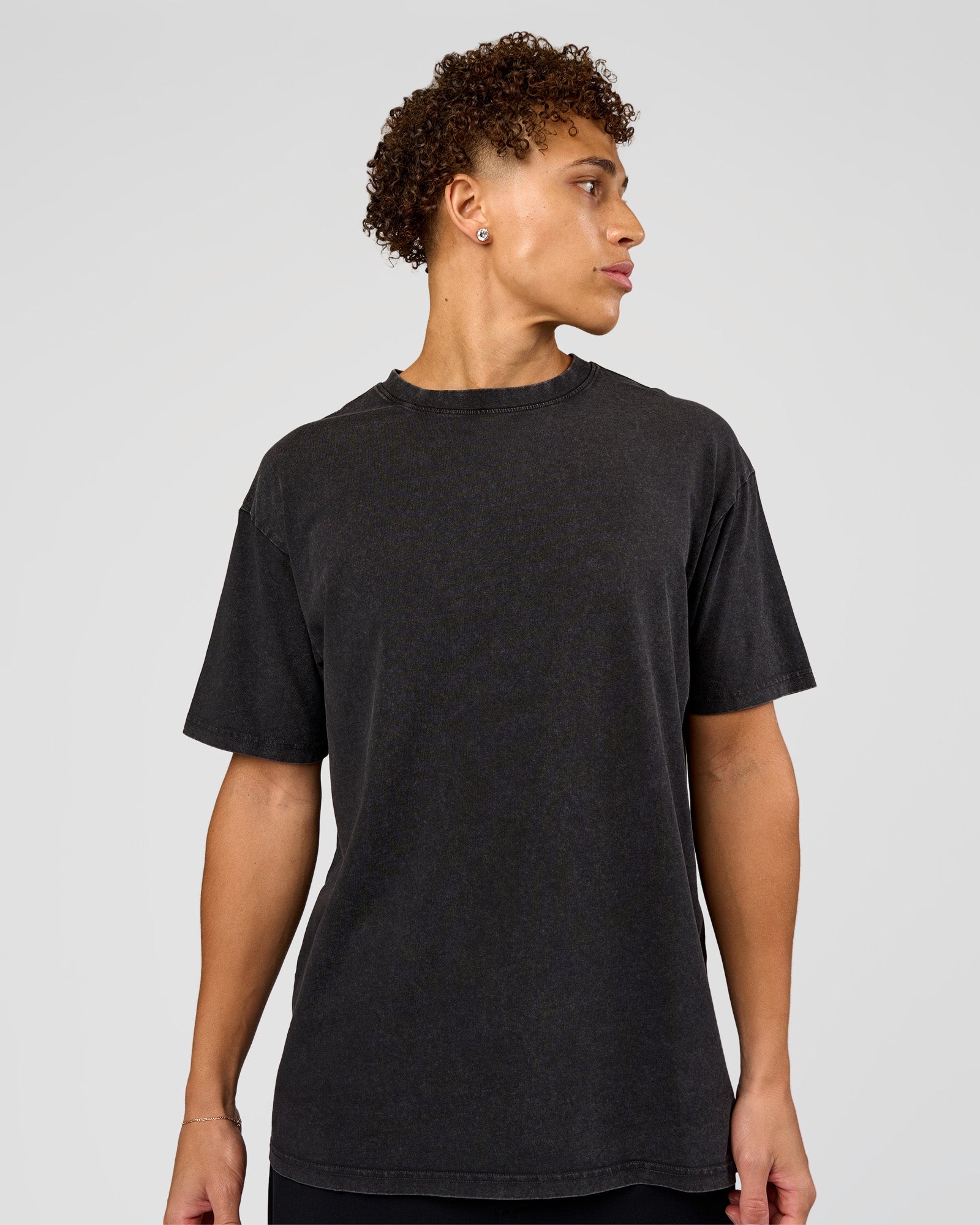 Shadow Mode FLXCotton Oversized Tee - Black Washed | LSKD – LSKD US