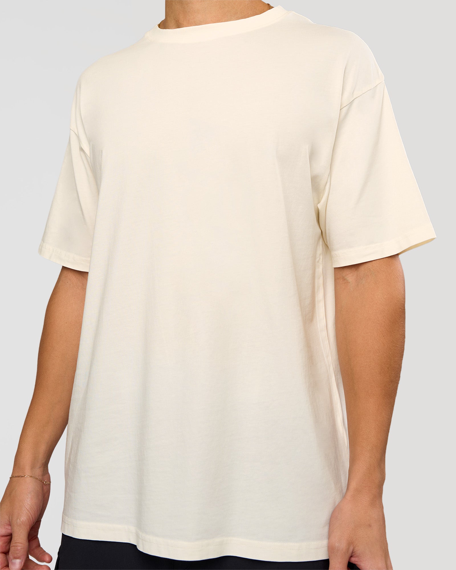 Shadow Mode FLXCotton Oversized Tee - Off White Washed | LSKD