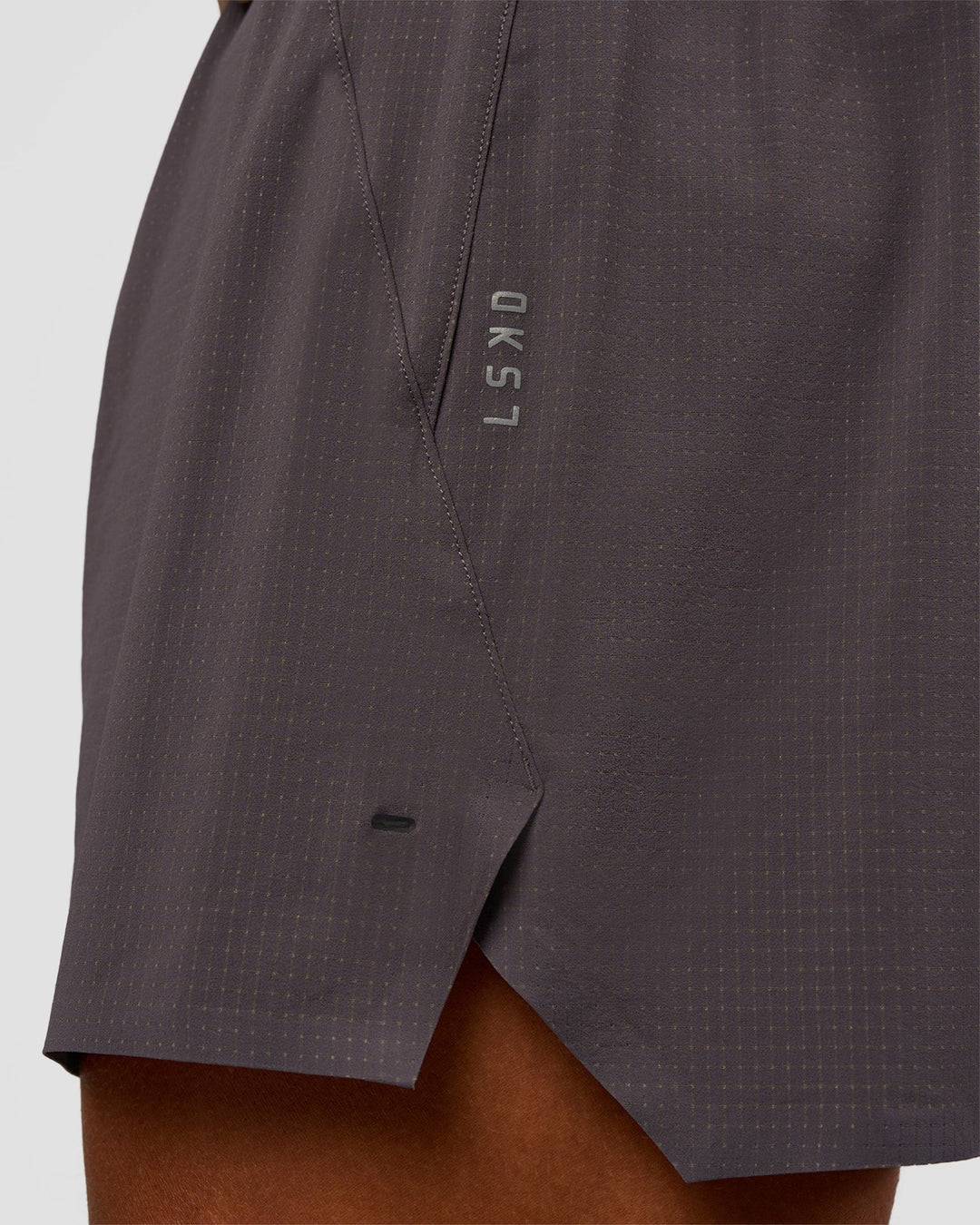 Man wearing UltraAir 5" Lined Performance Short - Duskstone | Model:Malebo | Size:M