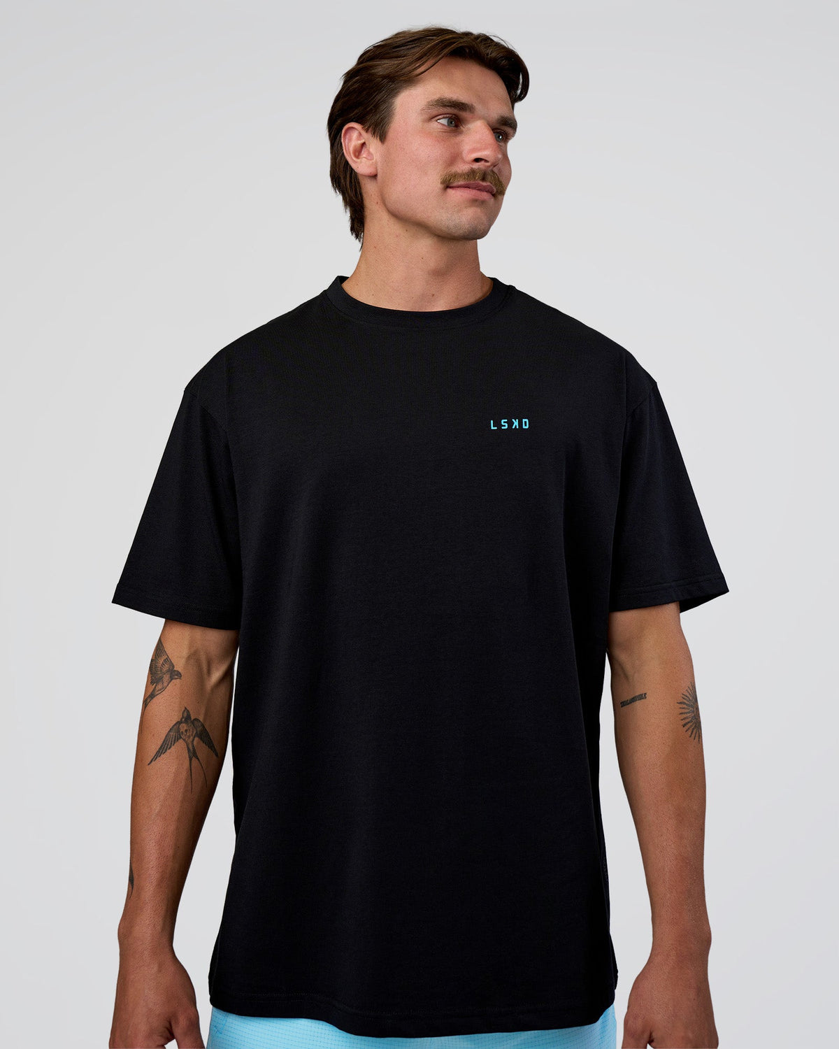 Unfit Club FLXCotton Oversized Tee - Black-White | LSKD – LSKD US