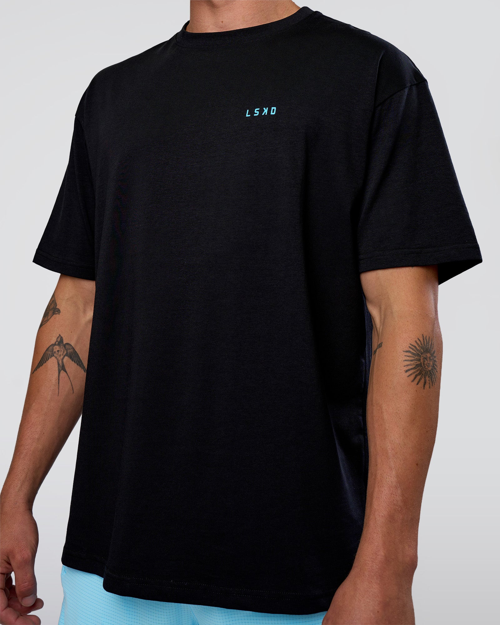Unfit Club FLXCotton Oversized Tee - Black-White | LSKD – LSKD US