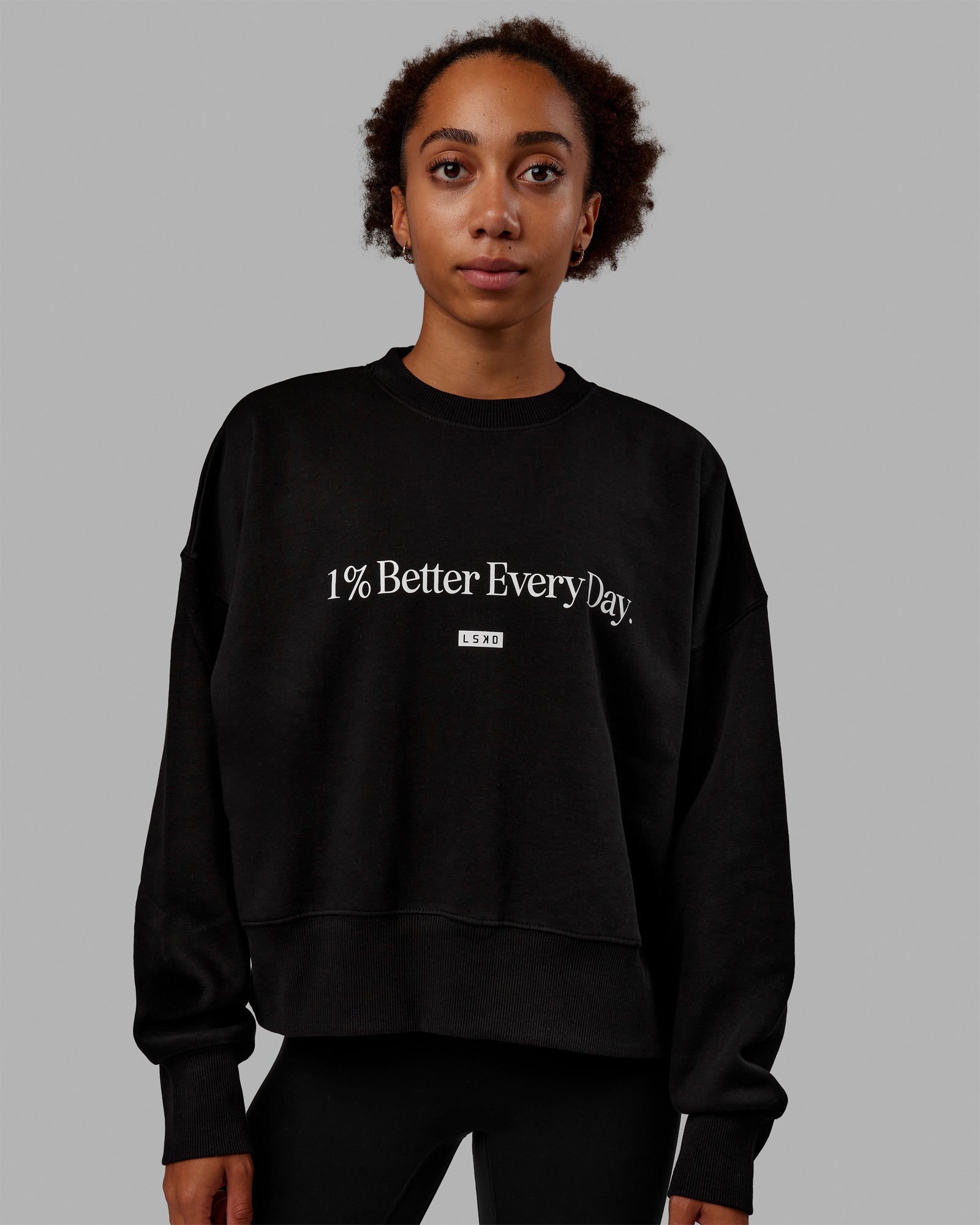 1 Better Heavyweight Sweater Black White