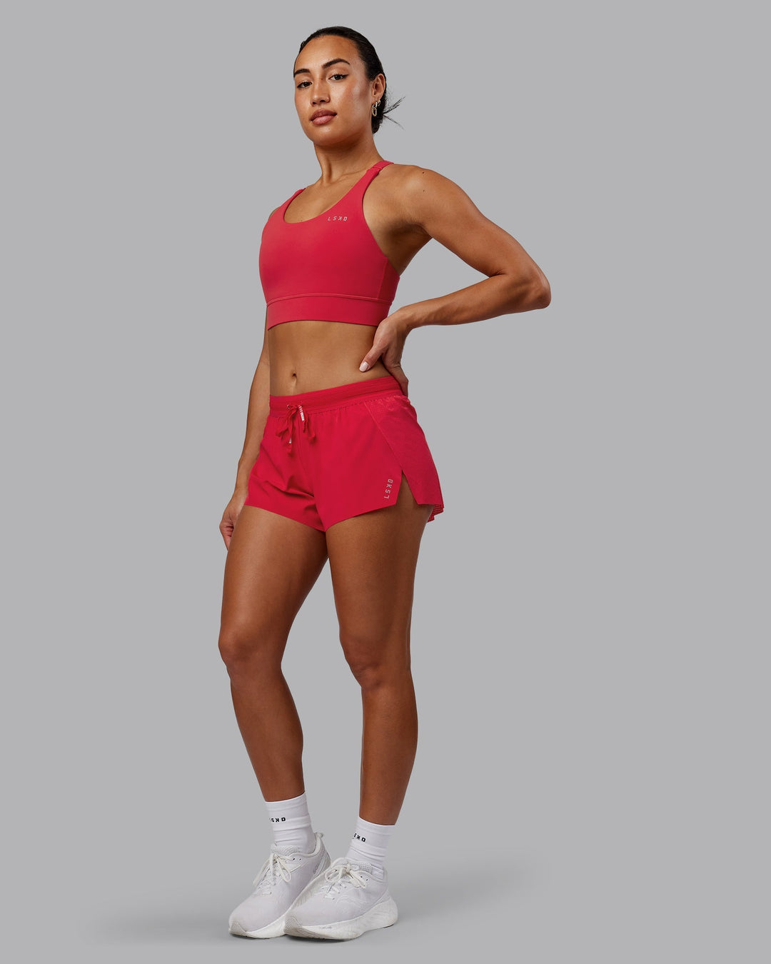 Accelerate 3&quot; Run Shorts - Scarlet