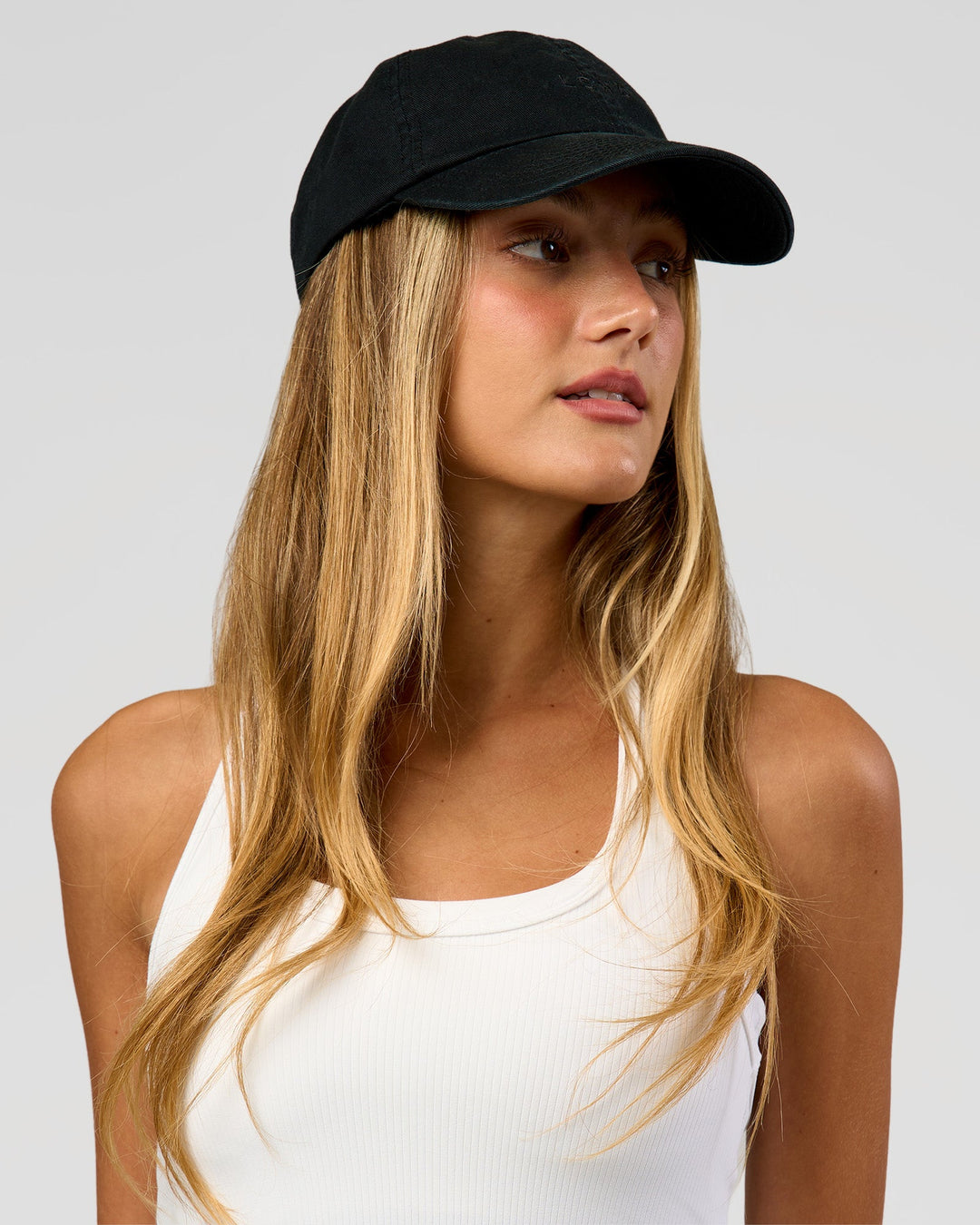 Woman wearing All Day Cap in Black - view 4