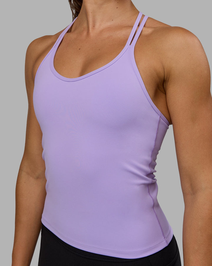 Woman wearing Balance Active Shelf Bra Tank - Pale Lilac
