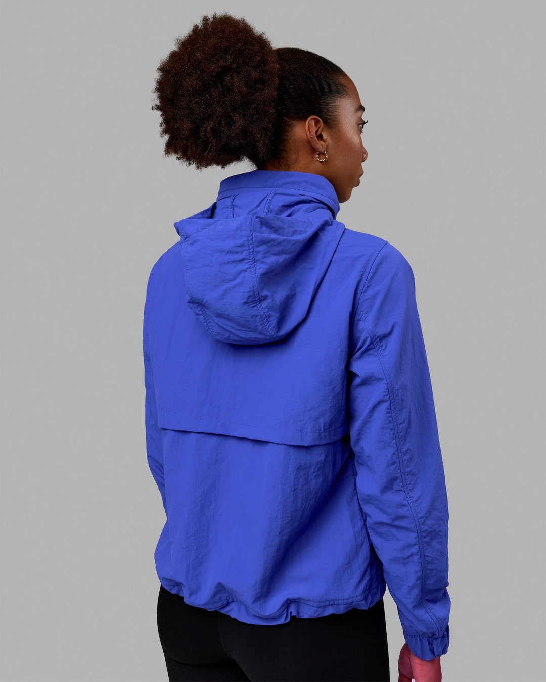 Woman wearing Barely There Jacket - Power Cobalt