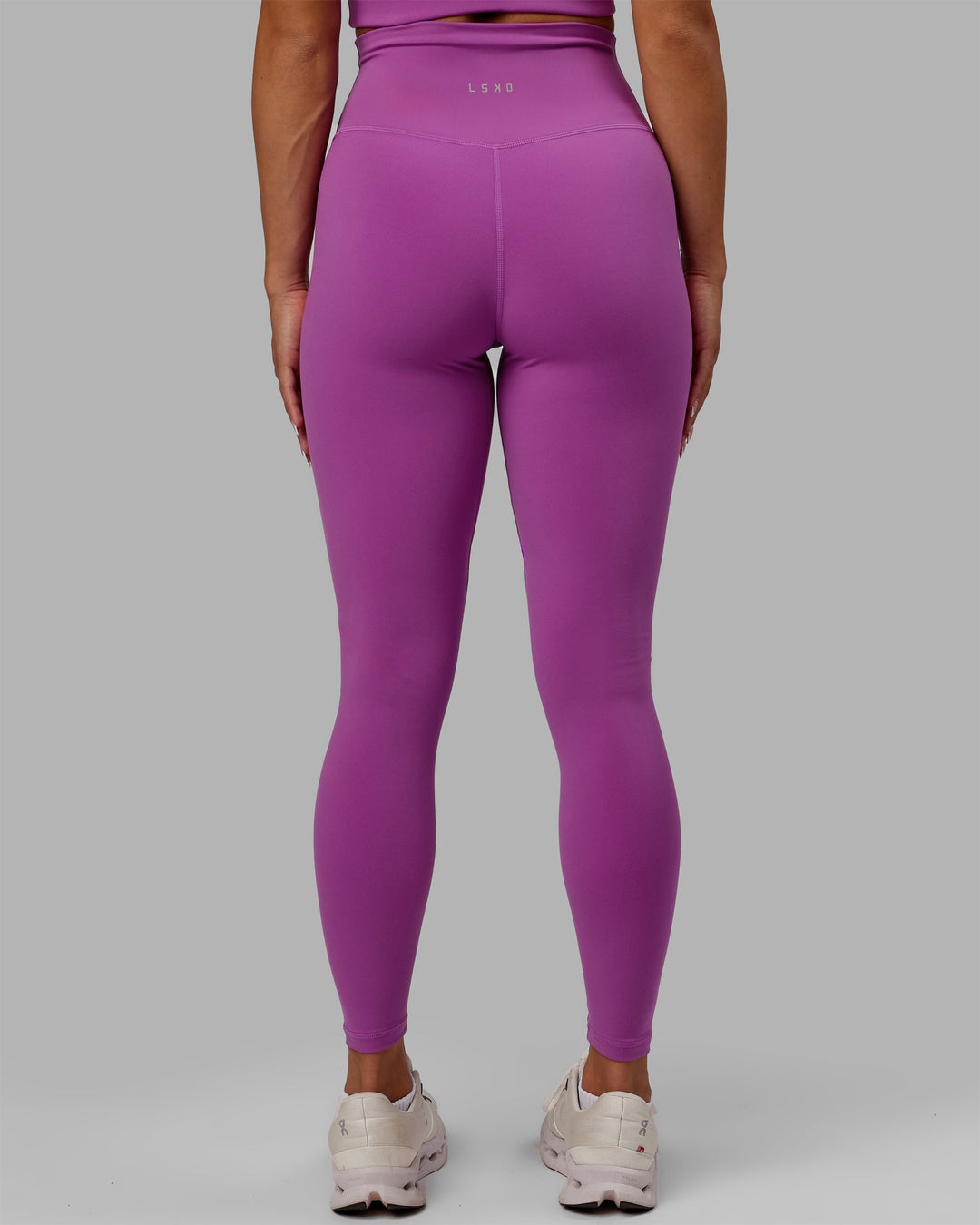 Woman wearing Base 2.0 Full Length Leggings - Hyper Violet