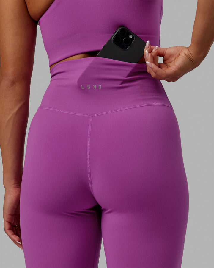 Woman wearing Base 2.0 Full Length Leggings - Hyper Violet