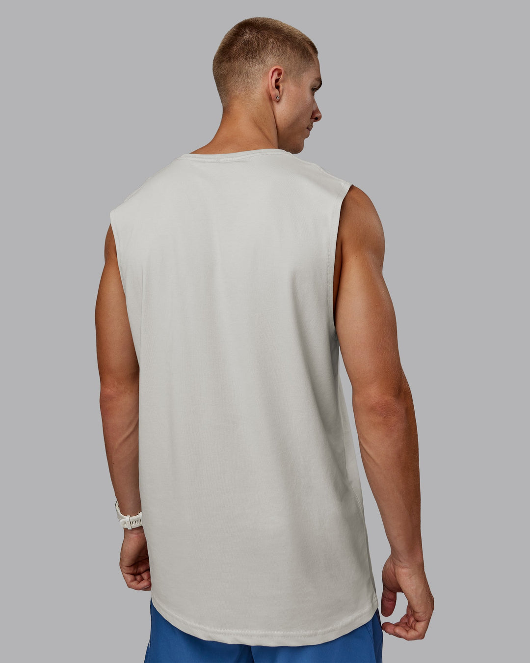 Man wearing Base FLXCotton Tank - Digital Mist