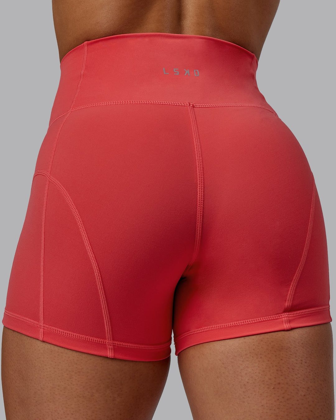 Woman wearing Bend X-Length Shorts - Cayenne