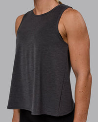 Woman wearing Breeze Training Tank - Black | Thumbnail Index: 4