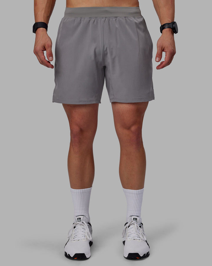 Man wearing Challenger 6&quot; Performance Shorts - Storm Front
