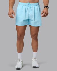 Man wearing Classic 5" Shorts - Crystal Blue