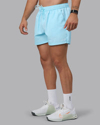Man wearing Classic 5" Shorts - Crystal Blue