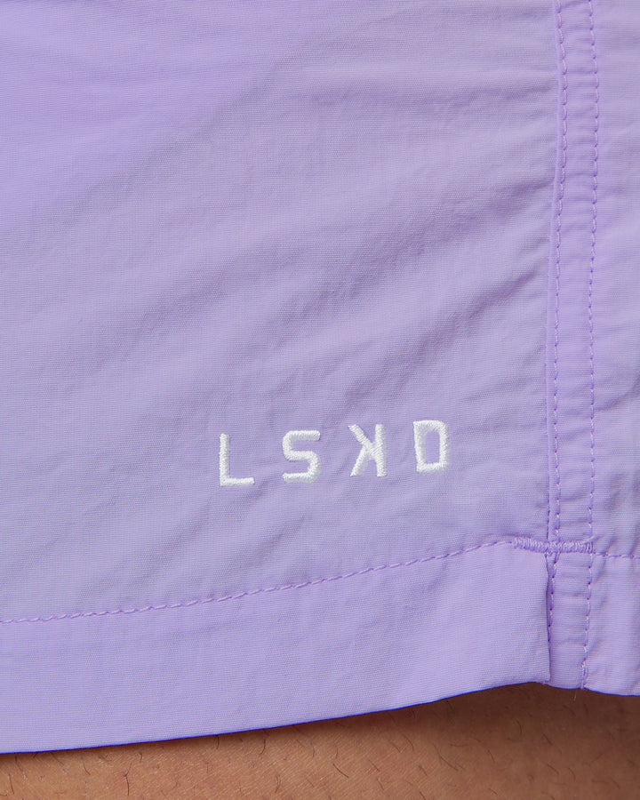 Man wearing Classic 5&quot; Shorts - Pastel Purple
