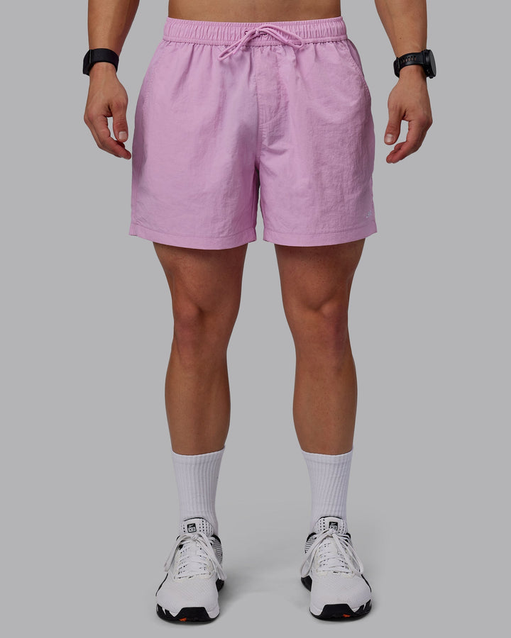 Man wearing Classic 5&quot; Shorts - Bubblegum
