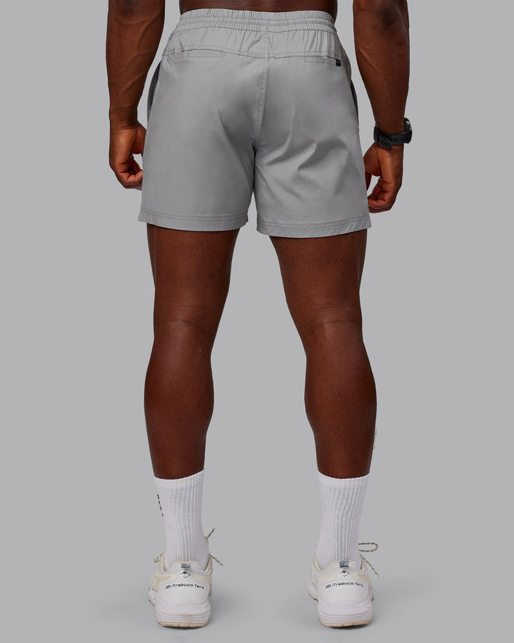 Man wearing Daily 5&quot; Shorts - Circular Grey
