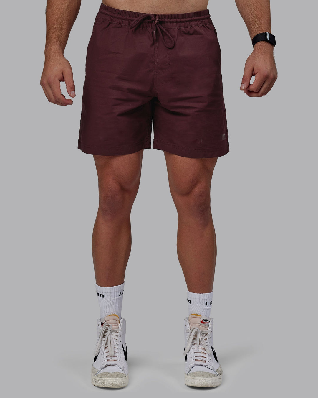 Man wearing Daily Shorts - Dark Cherry