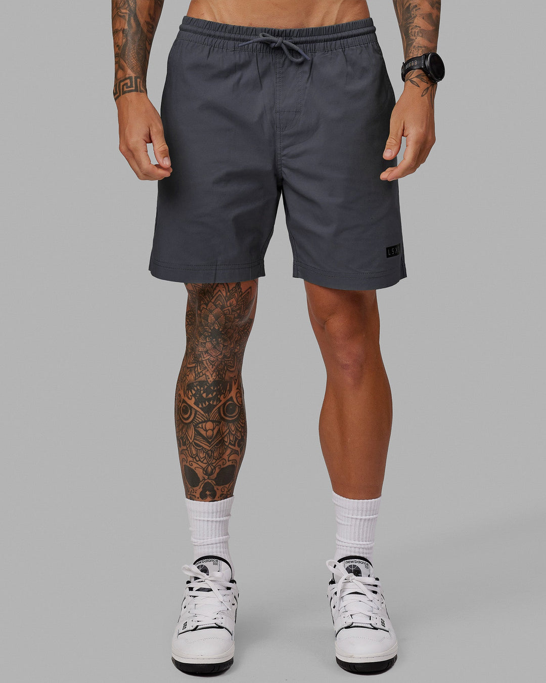 Man wearing Daily 7&quot; Shorts - Dark Storm