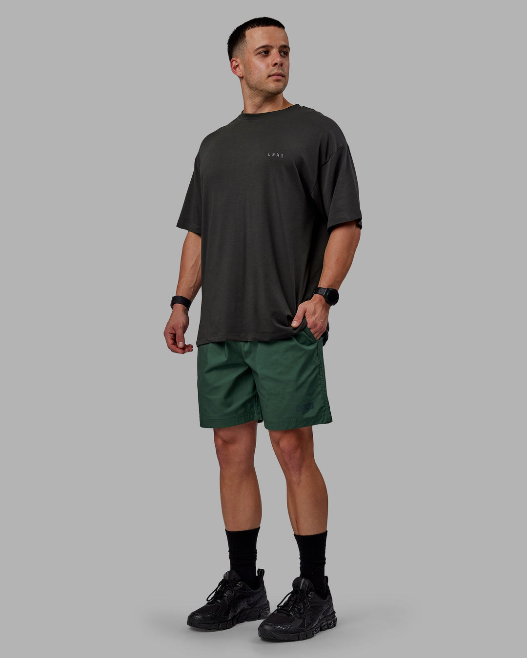 Man wearing Daily Shorts - Cilantro