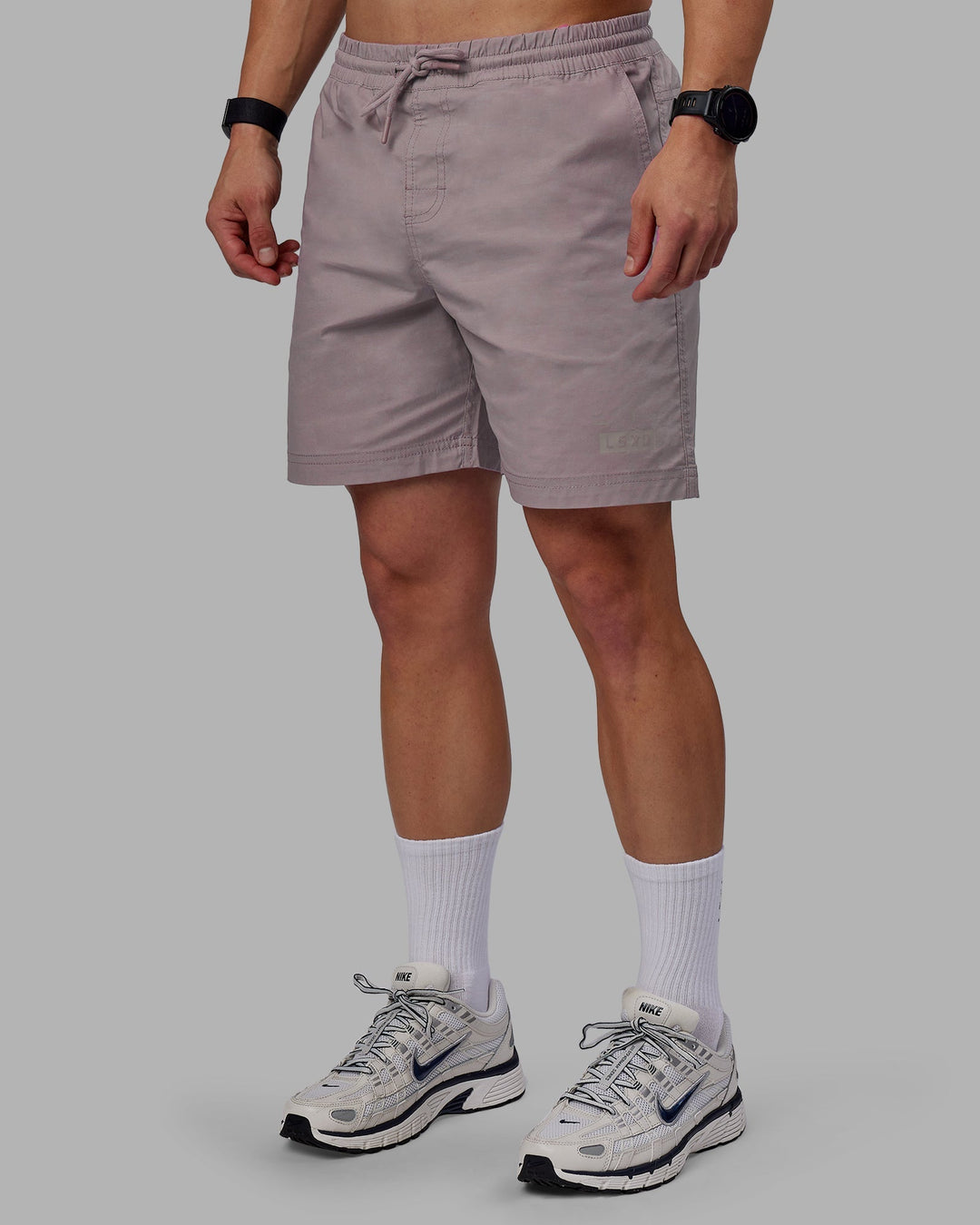 Man wearing Daily Shorts - Grey Purple