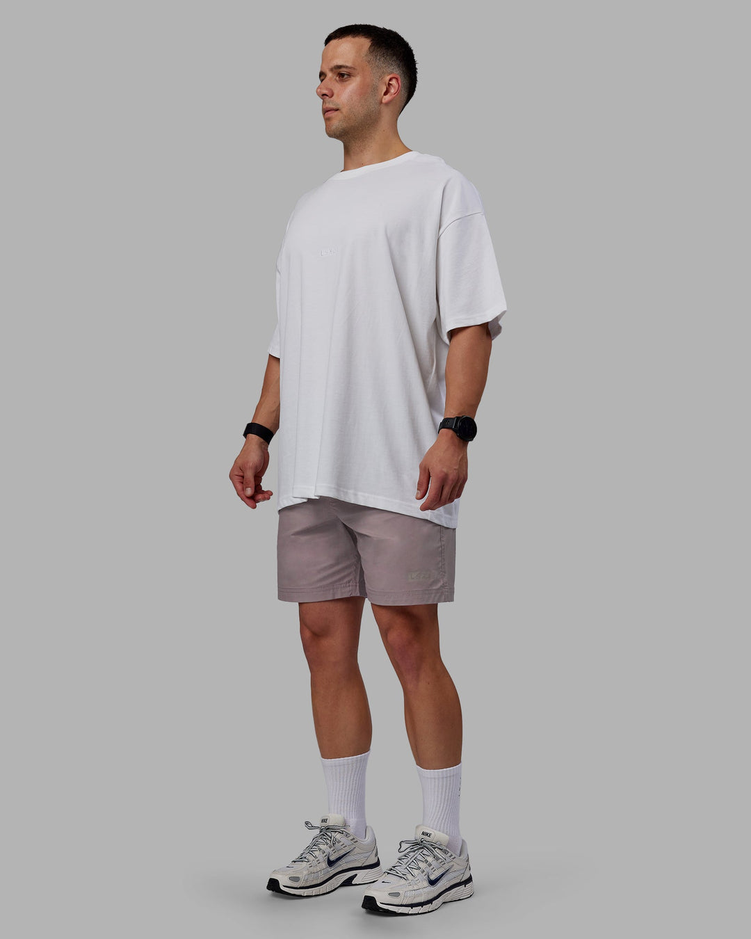 Man wearing Daily Shorts - Grey Purple