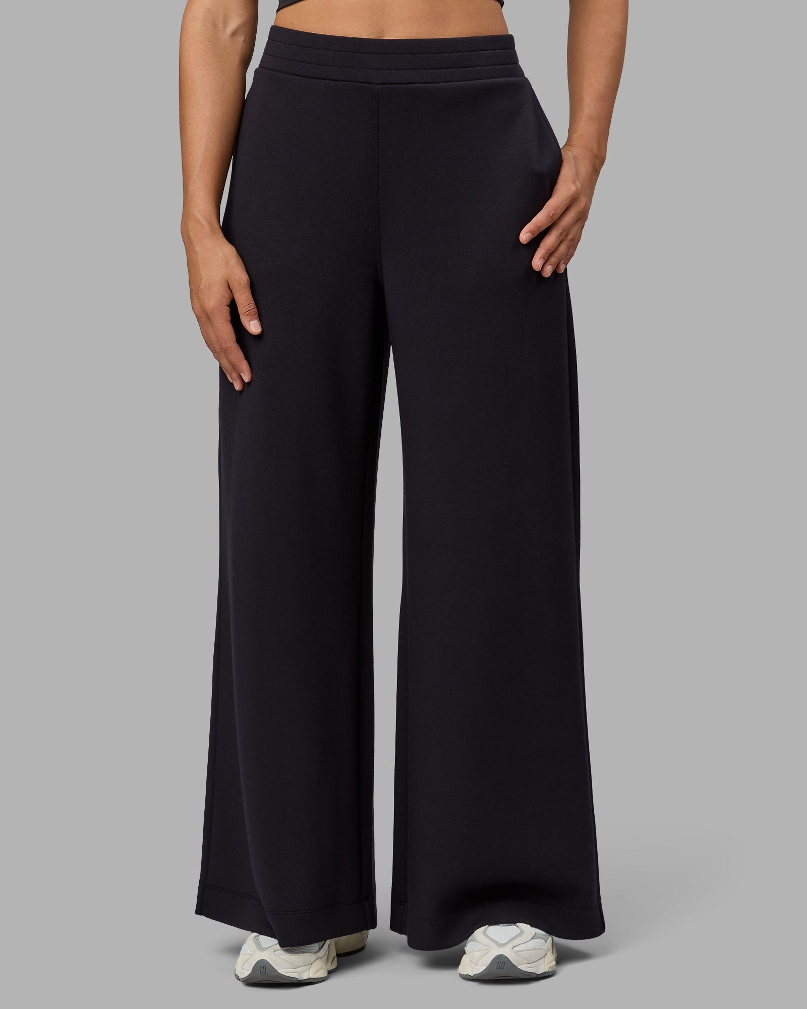 Elevate SoftTouch Wide Leg Pants - Black-Black | LSKD – LSKD US