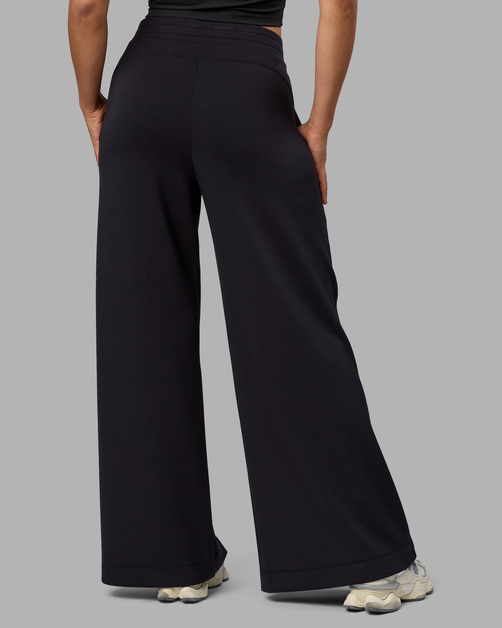 Elevate SoftTouch Wide Leg Pants - Black-Black | LSKD – LSKD US