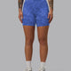 Woman wearing Elixir Mid-Length Shorts With Pockets - Tranquil-Power Cobalt