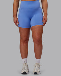 Woman wearing Elixir Ultra High-Rise 6" Short Pockets - Ultramarine