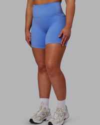 Woman wearing Elixir Ultra High-Rise 6" Short Pockets - Ultramarine