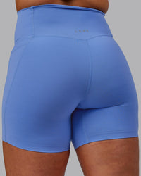 Woman wearing Elixir Ultra High-Rise 6" Short Pockets - Ultramarine