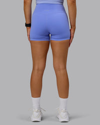 Woman wearing Elixir Ultra High-Rise 4" Short - Indulgent Blue