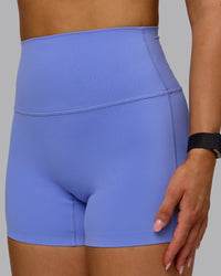Woman wearing Elixir Ultra High-Rise 4" Short - Indulgent Blue