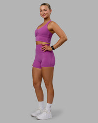 Woman wearing Elixir Ultra High-Rise 4" Short - Orchid