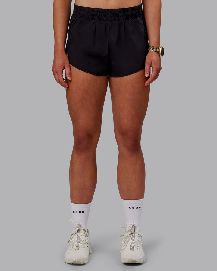 Woman wearing Energy 1.8&quot; Training Shorts - Black
