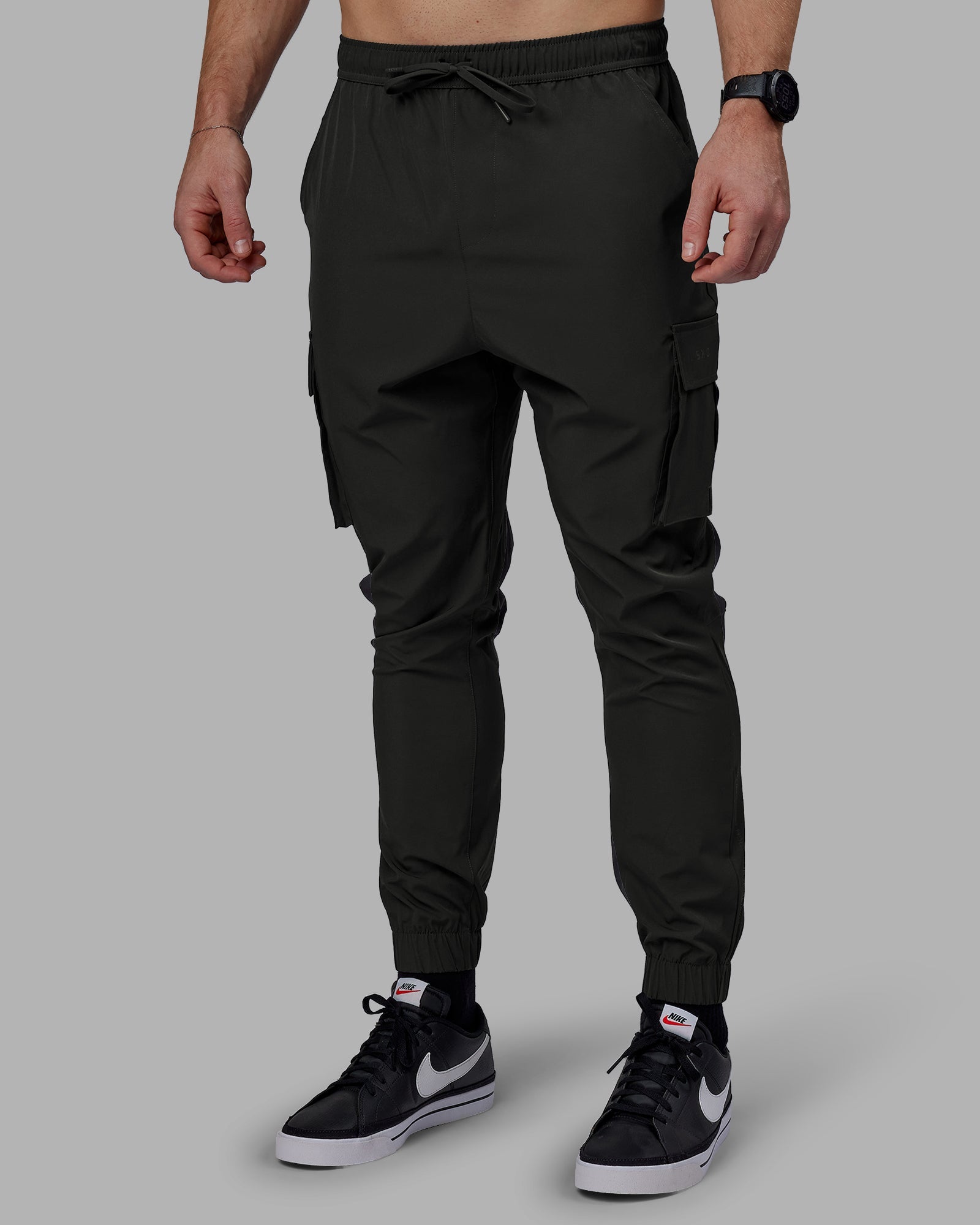 Men's cargo sweatpants with zipper online