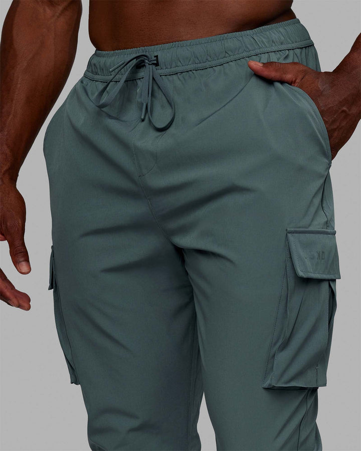 Man wearing Energy Stretch Performance Cargo Joggers - Storm
