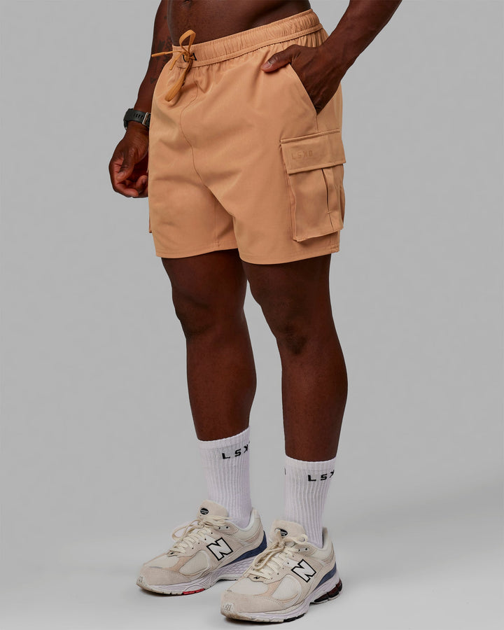 Man wearing Energy Stretch Performance Cargo Short - Latte