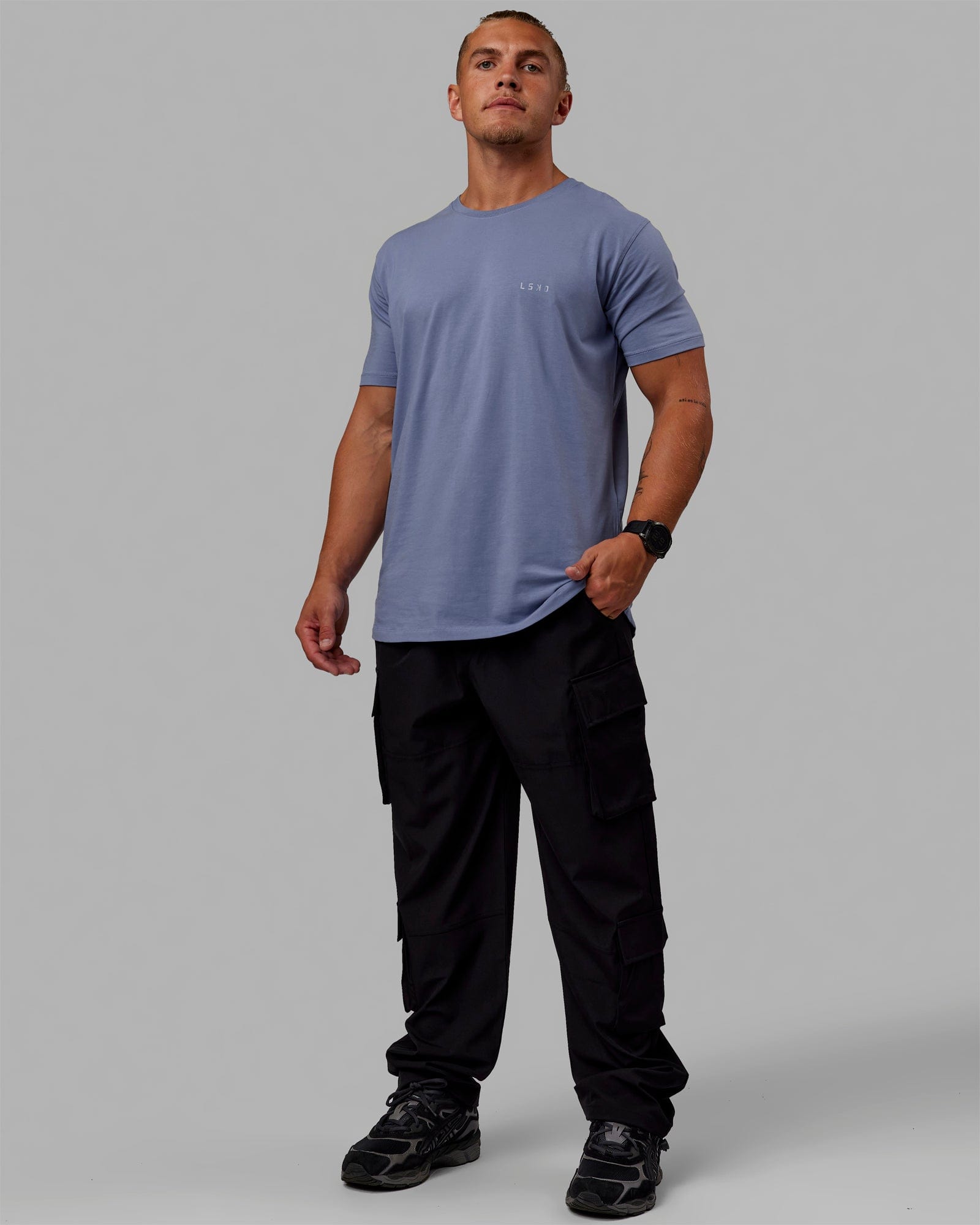 Energy Stretch Relaxed Fit Cargo Pants - Black | LSKD – LSKD US