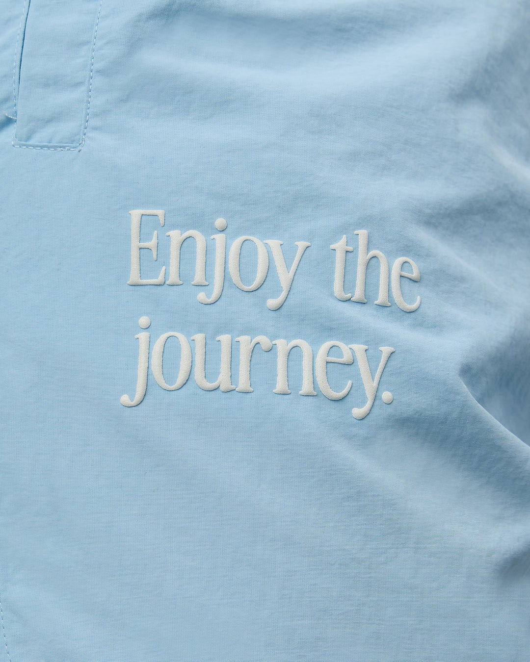 Man wearing Enjoy The Journey 5&quot; Shorts - Glacial Blue