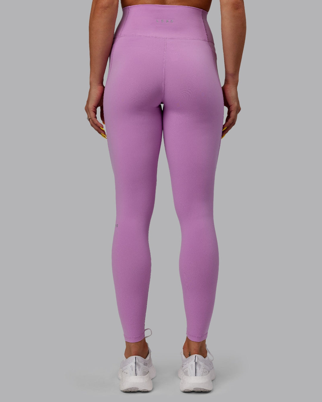 Woman wearing Fusion Full Length Leggings - Light Violet