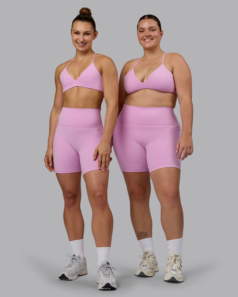 Fusion Mid Shorts with Pockets - Pastel Orchid