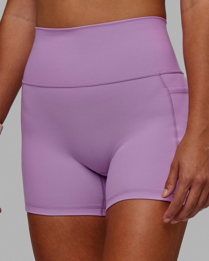 Woman wearing Fusion X-Length Shorts - Light Violet