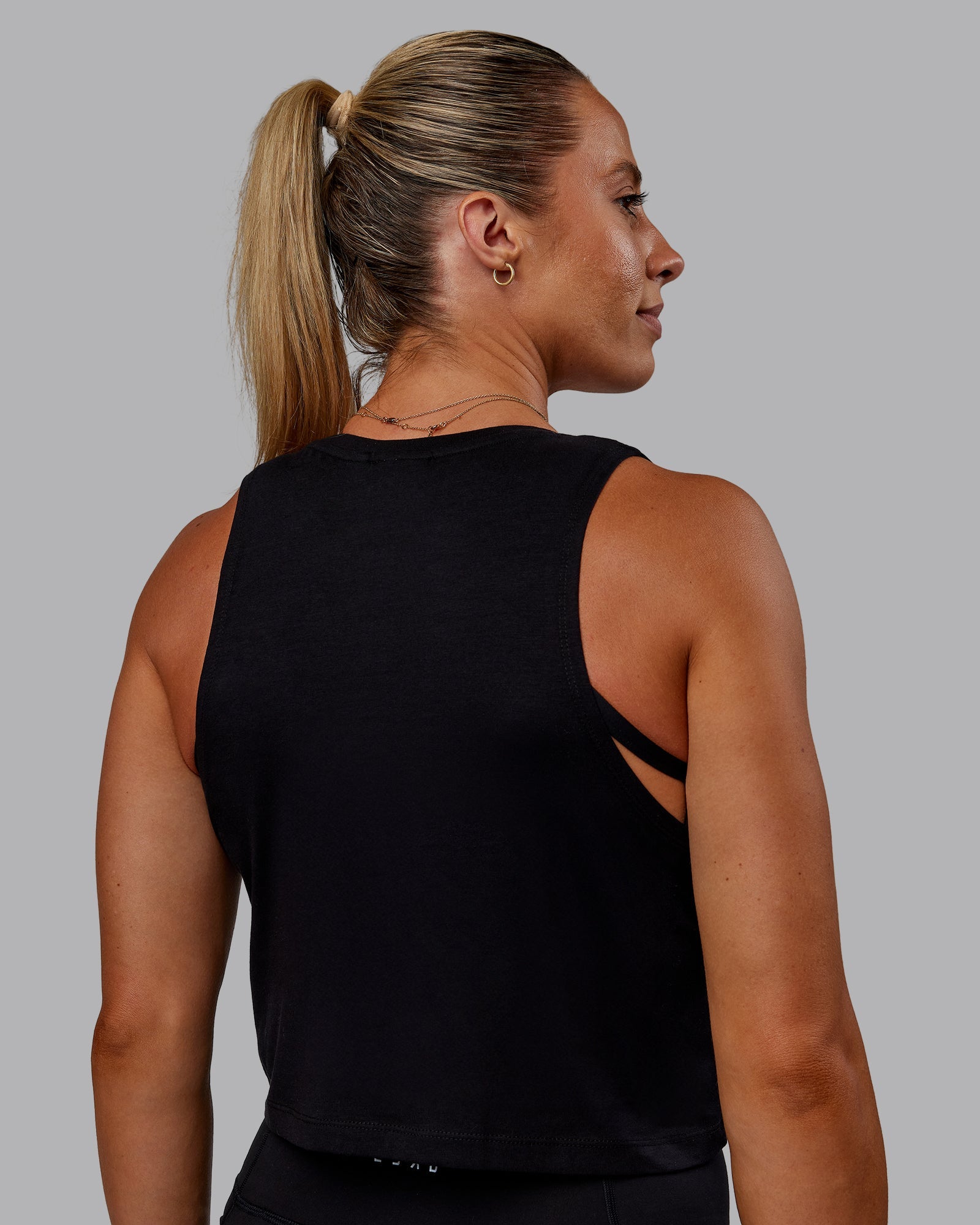 Go-To FLXCotton Tank - Black-White | LSKD – LSKD US