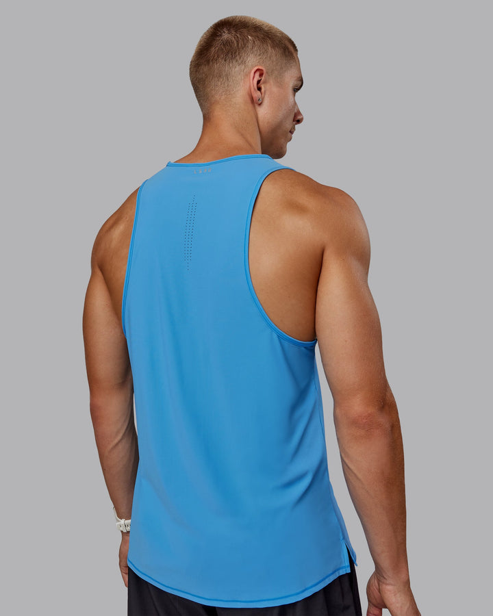 Man wearing Cadence Tank - Azure Blue
