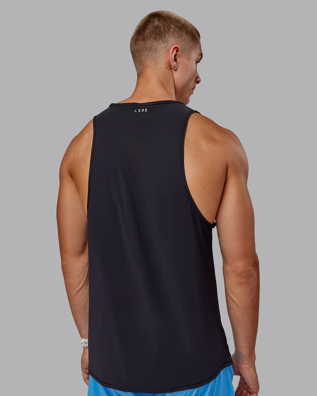 Man wearing Cadence Tank - Black