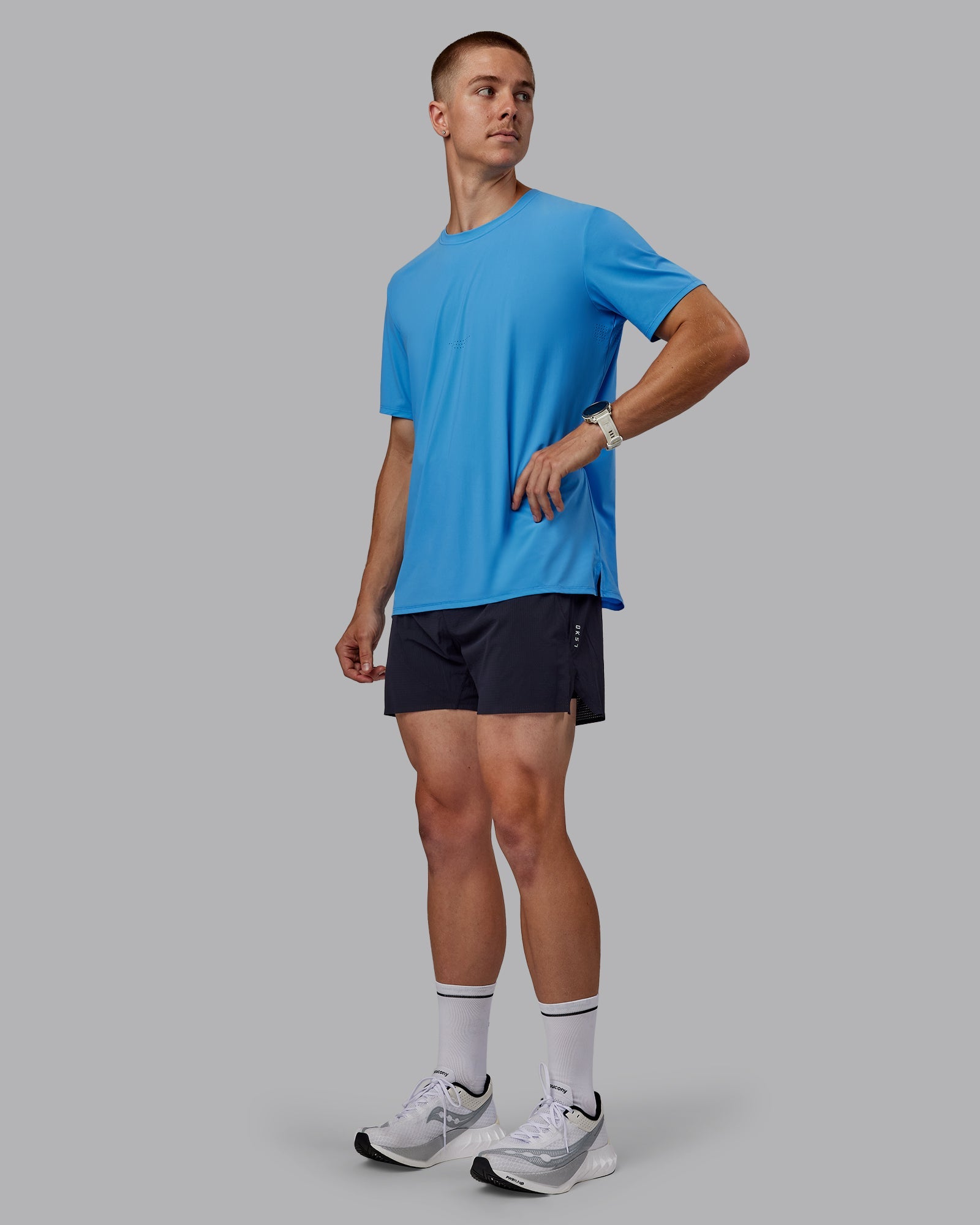 Mens Cadence Tee - Azure Blue | LSKD – LSKD US