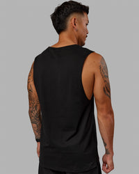 Perform VapourFLX Muscle Tank - Black-Reflective