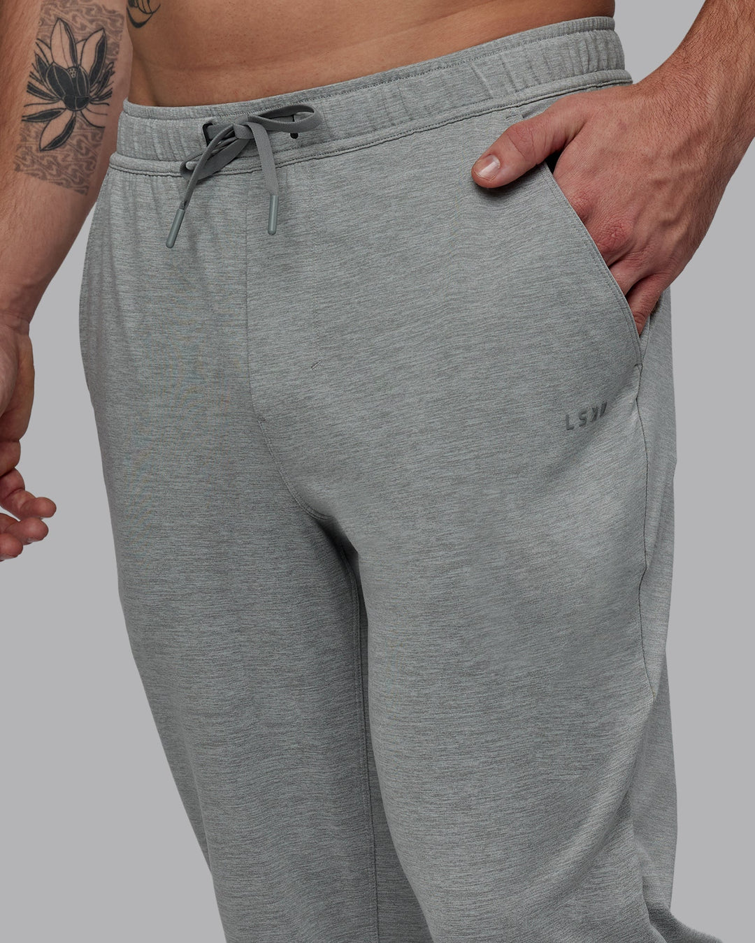 Man Wearing Restore CloudFLX Jogger - Light Grey Marl